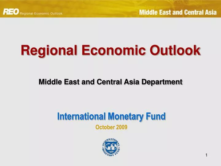 regional economic outlook middle east and central asia department