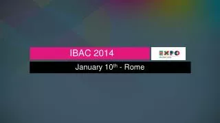 IBAC 2014