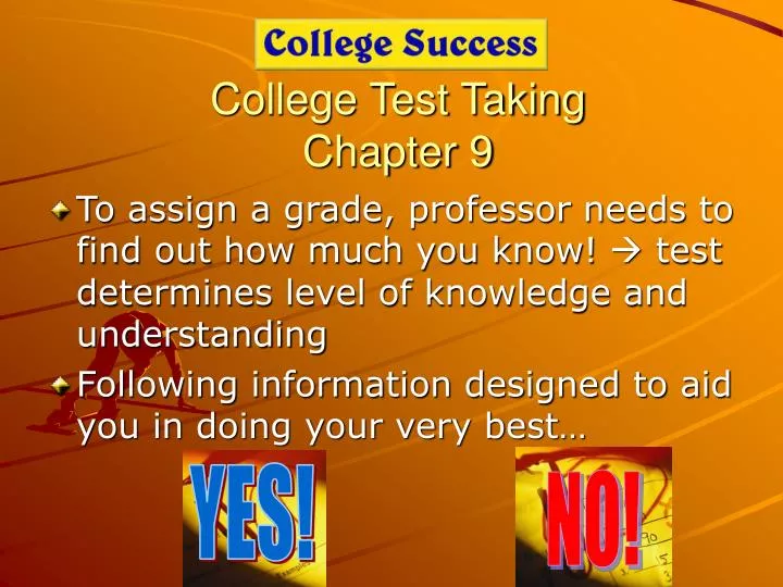 college test taking chapter 9