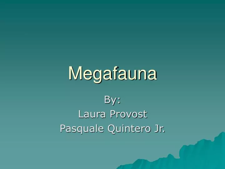 megafauna