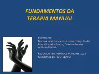 fundamentos da terapia manual