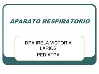 aparato respiratorio