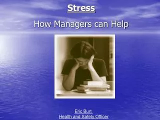 Stress How Managers can Help