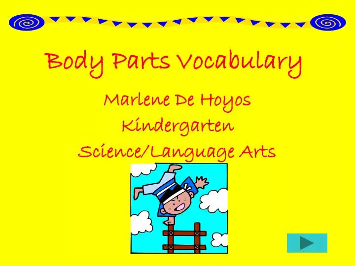 body parts vocabulary