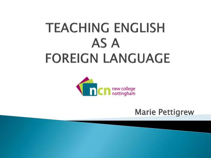 teaching english as a foreign language