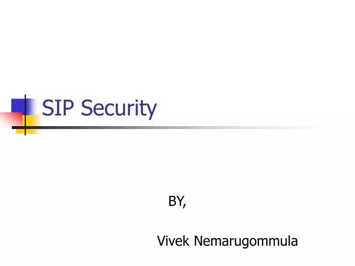 sip security