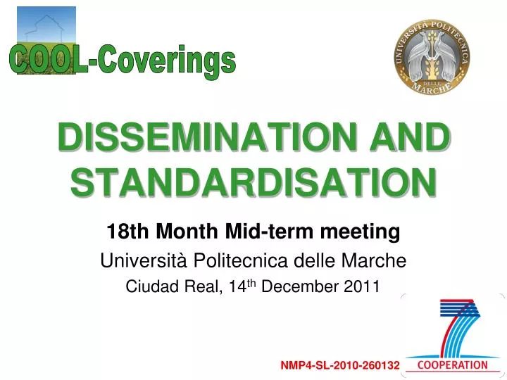 dissemination and standardisation