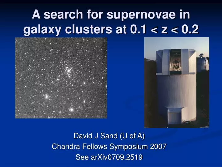 a search for supernovae in galaxy clusters at 0 1 z 0 2