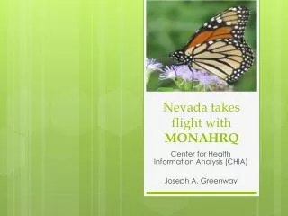 Nevada takes flight with MONAHRQ