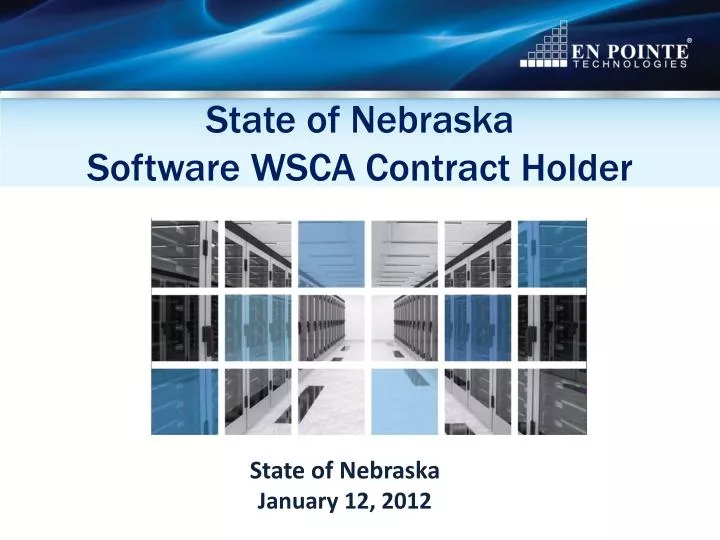 state of nebraska software wsca contract holder