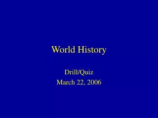 world history