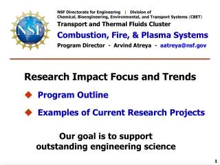 NSF Directorate for Engineering | Division of Chemical, Bioengineering, Environmental, and Transport Systems ( CB