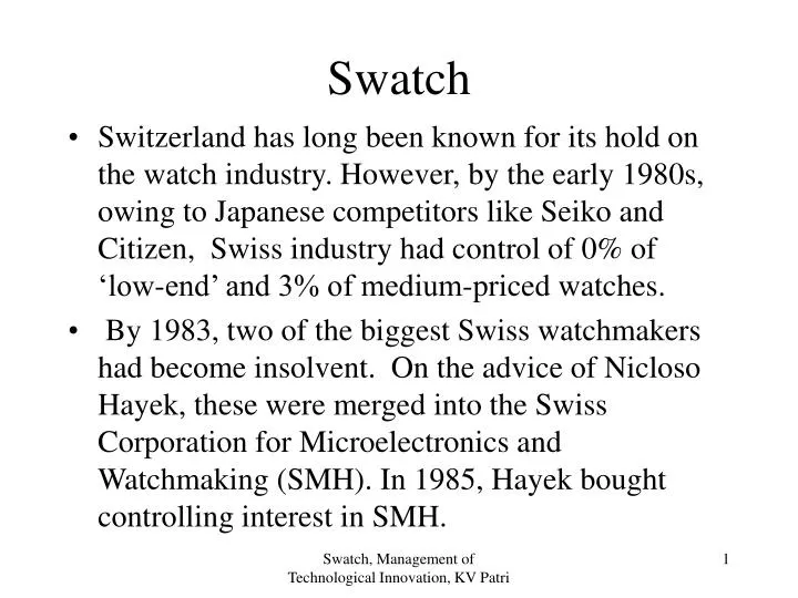 Swatch waiting for smartwatch market to grow