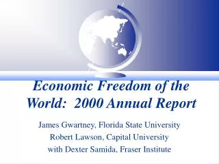 Economic Freedom of the World: 2000 Annual Report