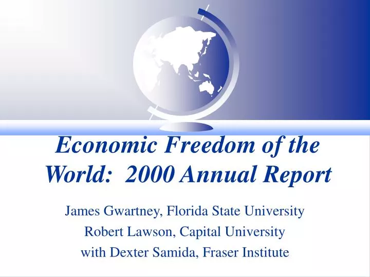 economic freedom of the world 2000 annual report