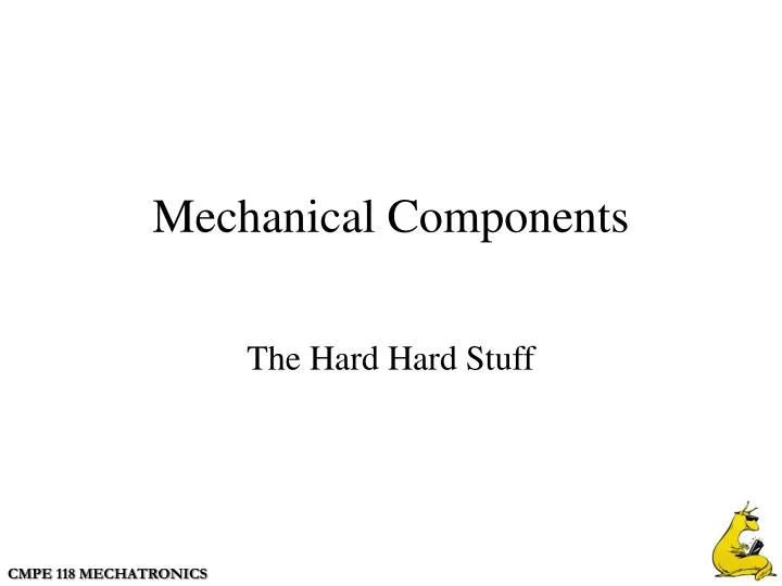 mechanical components