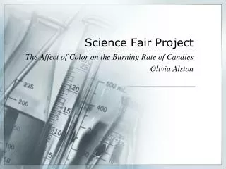 Science Fair Project