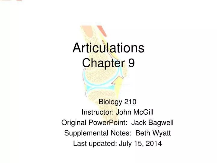 articulations chapter 9