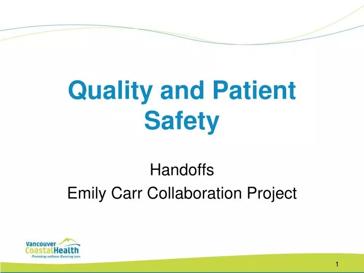 quality and patient safety