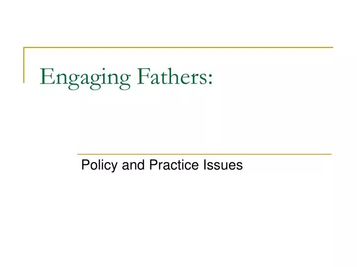 engaging fathers