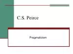C.S. Peirce - slide 1