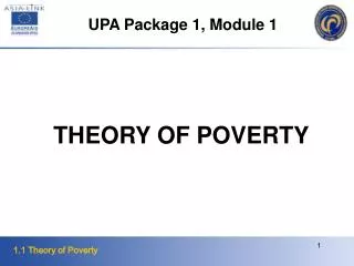 THEORY OF POVERTY