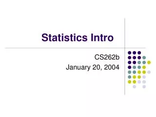 Statistics Intro