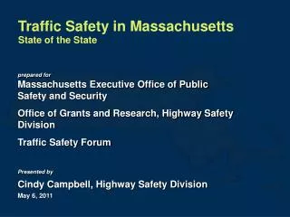 Traffic Safety in Massachusetts