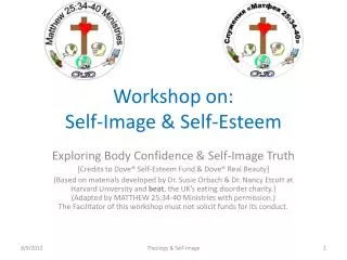 Workshop on: Self-Image &amp; Self-Esteem