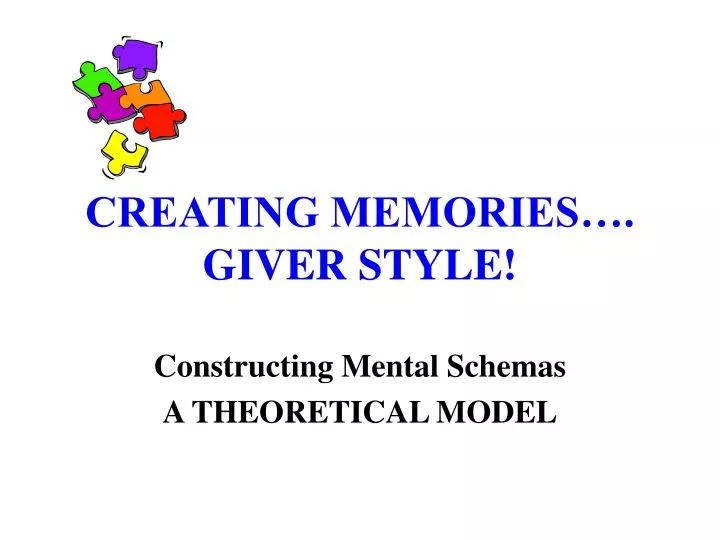 creating memories giver style