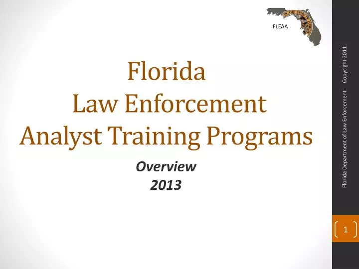 florida law enforcement analyst training programs