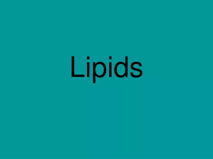 lipids