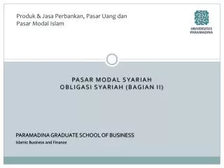 Pasar Modal syariah OBLIGASI SYARIAH ( BAGiAN II)