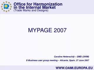 MYPAGE 2007