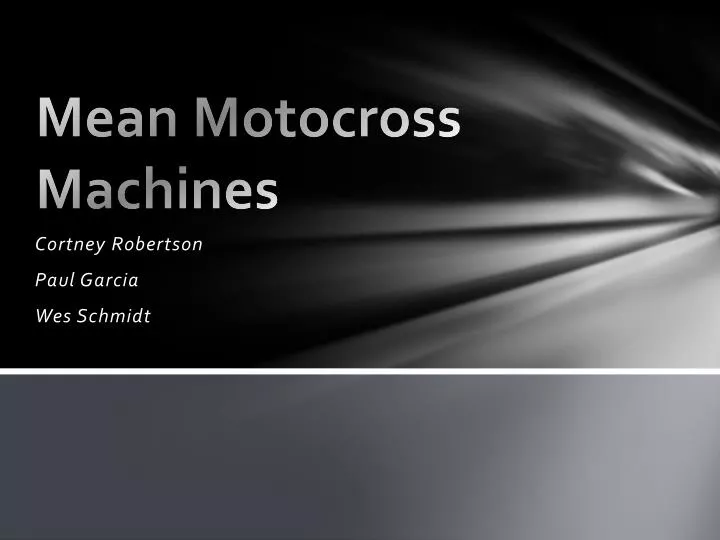 mean motocross machines