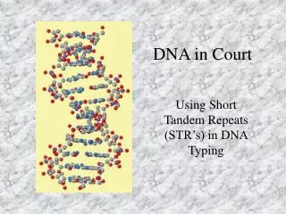 DNA in Court