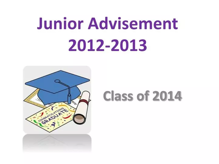 junior advisement 2012 2013