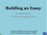 Building an Essay - slide 1