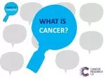 WHAT IS CANCER? - slide 1