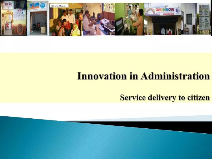 innovation in administration service delivery to citizen