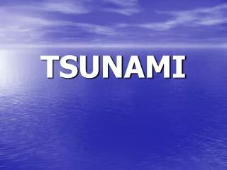 tsunami