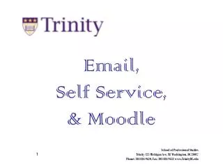 Email, Self Service, &amp; Moodle