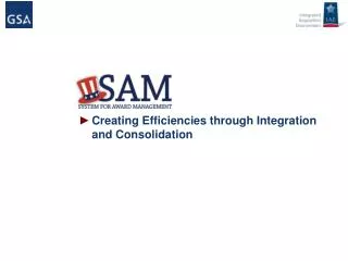 Creating Efficiencies through Integration and Consolidation