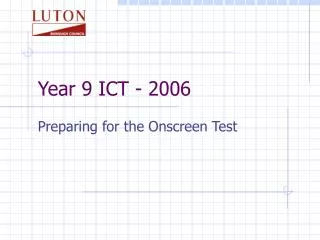 Year 9 ICT - 2006