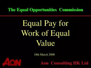 The Equal Opportunities Commission