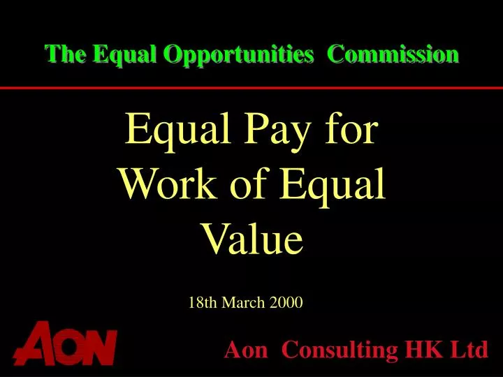 the equal opportunities commission
