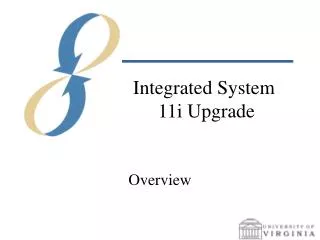 Integrated System 11i Upgrade