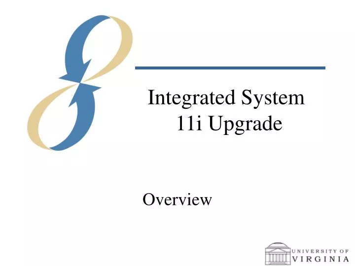 integrated system 11i upgrade