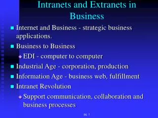 Intranets and Extranets in Business