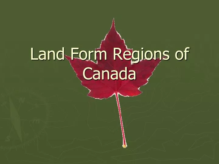 land form regions of canada